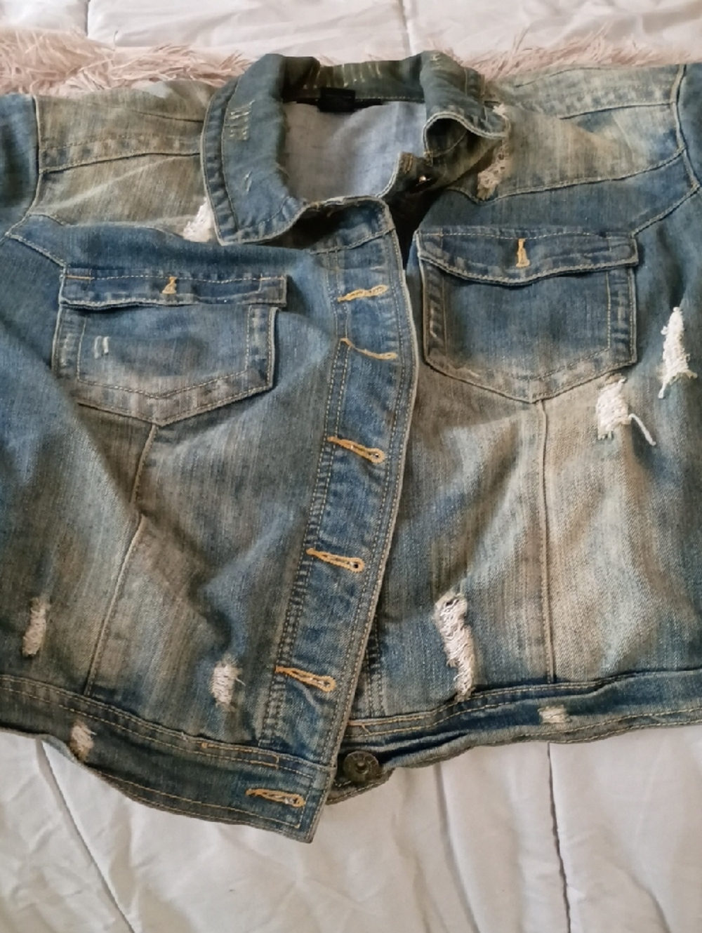 Ashley Stewart Light Blue Distressed Denim Jeans